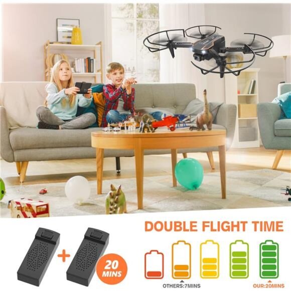 Mini Drone with Camera for Kids,RemoteControl HelicopterToys Gifts for BoysGirls - Picture 5 of 7